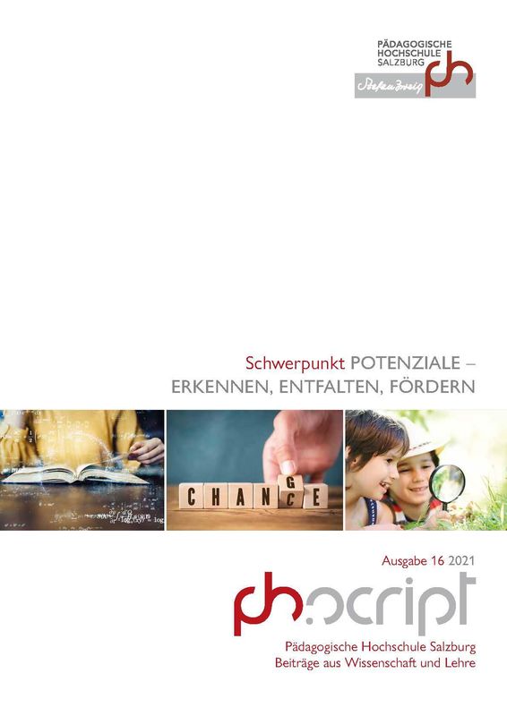 Cover of the book 'ph.script - Beiträge aus Wissenschaft und Lehre, Volume 16/2021'