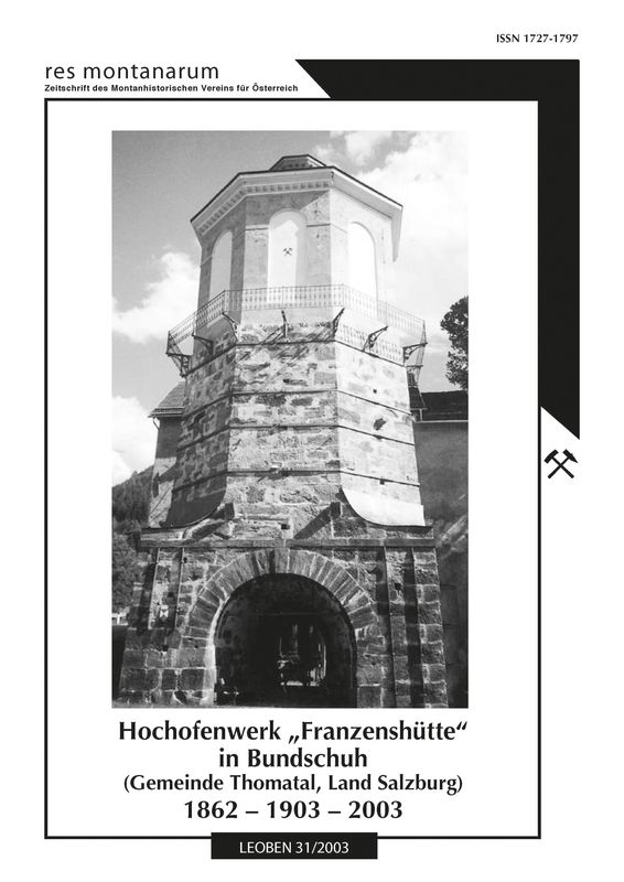 Cover of the book 'res montanarum - Zeitschrift des Montanhistorischen Vereins für Österreich, Volume 31'