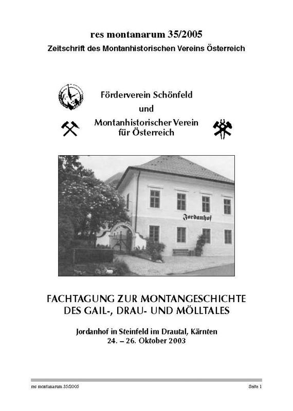 Bucheinband von 'res montanarum - Zeitschrift des Montanhistorischen Vereins für Österreich, Band 35'