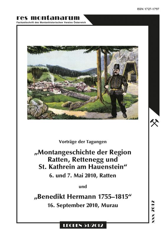 Cover of the book 'res montanarum - Zeitschrift des Montanhistorischen Vereins für Österreich, Volume 51'