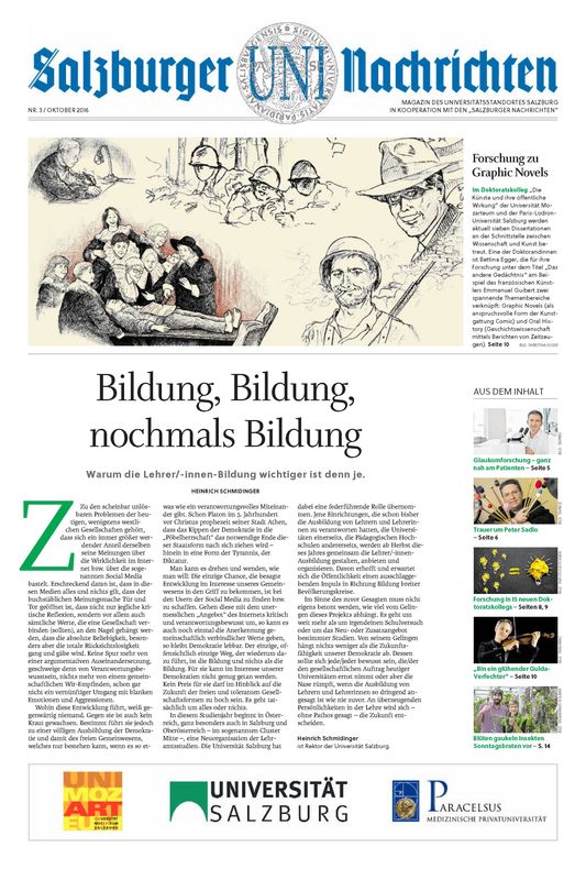 Cover of the book 'Salzburger UNI Nachrichten, Volume 3/2016'