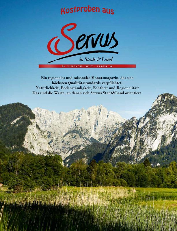 Cover of the book 'Kostproben aus Servus in Stadt & Land, Volume 1'