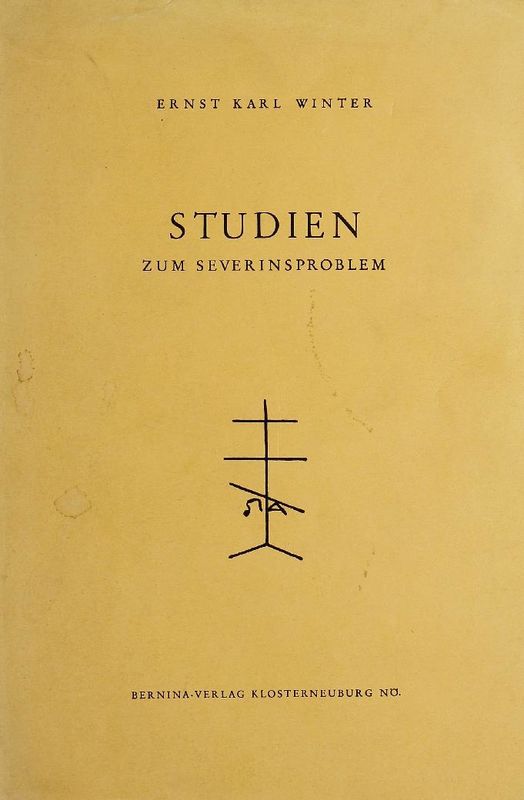 Bucheinband von 'Studien zum Severinsproblem'