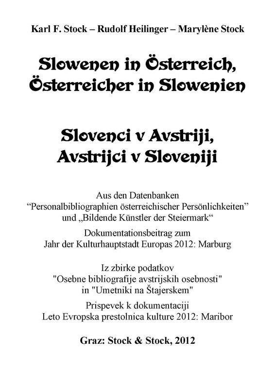 Cover of the book 'Slowenen in Österreich, Österreicher in Slowenien - Slovenci v Avstriji, Avstrijci v Sloveniji'