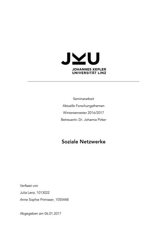 Cover of the book 'Soziale Netzwerke'