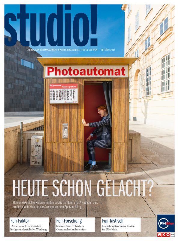 Cover of the book 'studio! - Das Magazin für Management & Kommunikation der FHWien der WKW, Volume 01| März 2018'