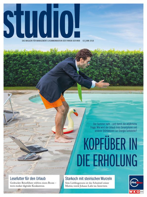 Cover of the book 'studio! - Das Magazin für Management & Kommunikation der FHWien der WKW, Volume 02| Juni 2018'