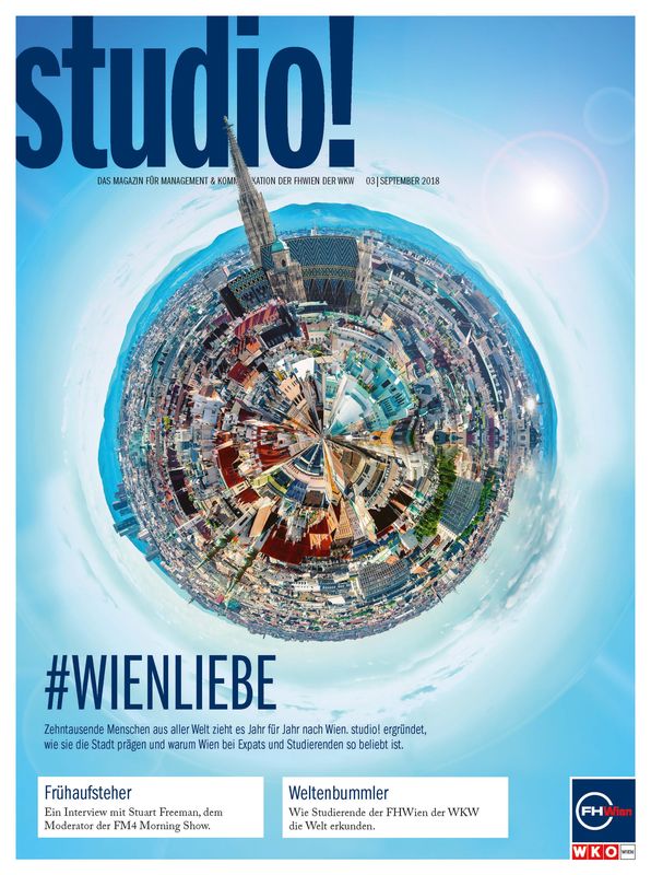 Bucheinband von 'studio! - Das Magazin für Management & Kommunikation der FHWien der WKW, Band 03| September 2018'