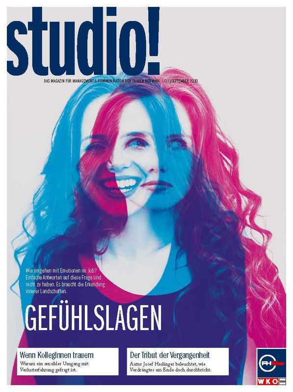 Cover of the book 'studio! - Das Magazin für Management & Kommunikation der FHWien der WKW, Volume 03| September 2020'