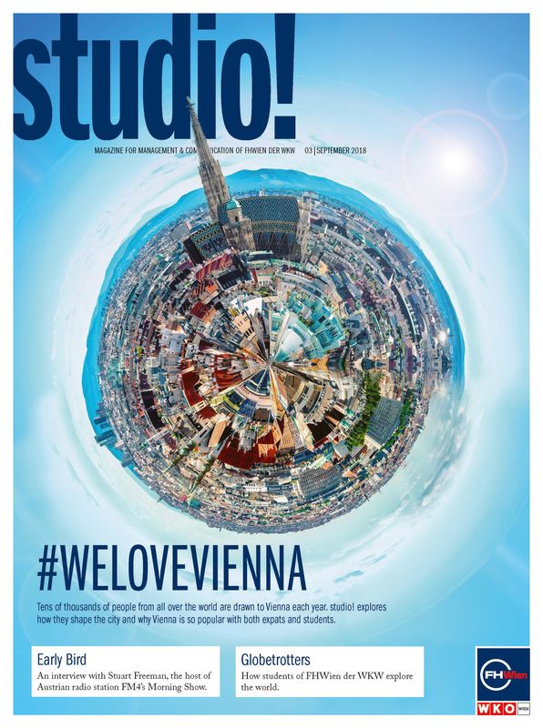 Cover of the book 'studio! - Magazine for management & communictaion of FHWien der WKW, Volume 03| September 2018'