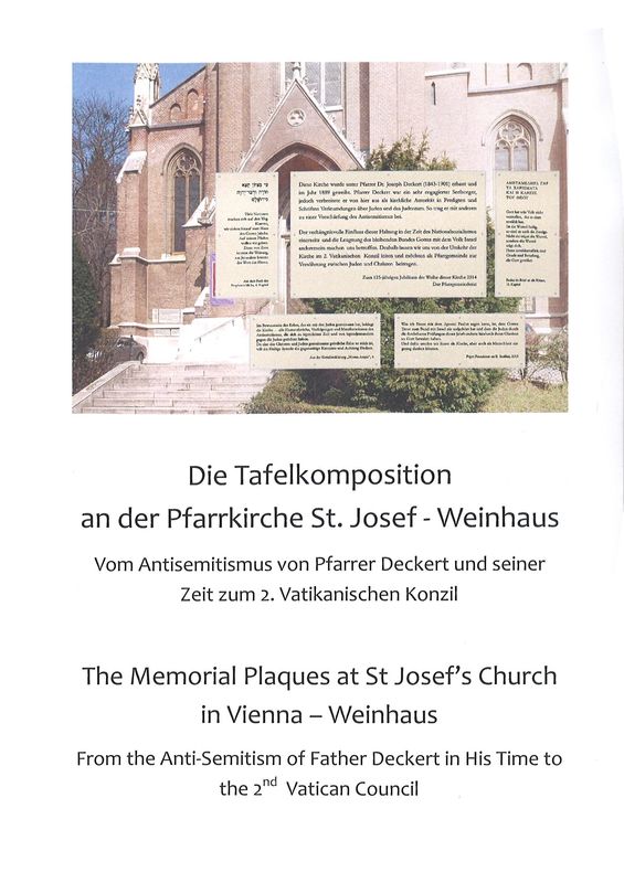 Cover of the book 'Die Tafelkomposition an der Pfarrkirche St. Josef - Weinhaus - Vom Antisemitismus von Pfarrer Deckert und seiner Zeit zum 2. Vatikanischen Konzil'