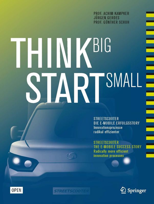 Bucheinband von 'THINK BIG, START SMALL'