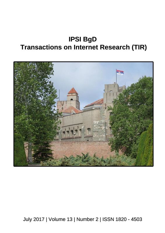 Bucheinband von 'Transactions on Internet Research (TIR), Band 13/2'