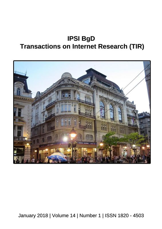 Bucheinband von 'Transactions on Internet Research (TIR), Band 14/1'