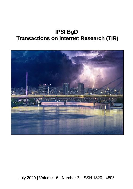 Bucheinband von 'Transactions on Internet Research (TIR), Band 16/2'