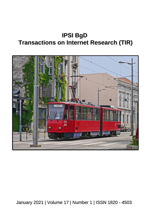 Bucheinband von 'Transactions on Internet Research (TIR), Band 17/1'