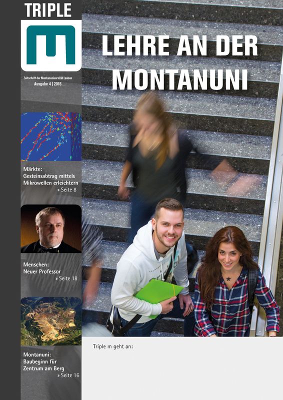 Cover of the book 'Triple M - Zeitschrift der Montanuniversität Leoben, Volume 4|2016'