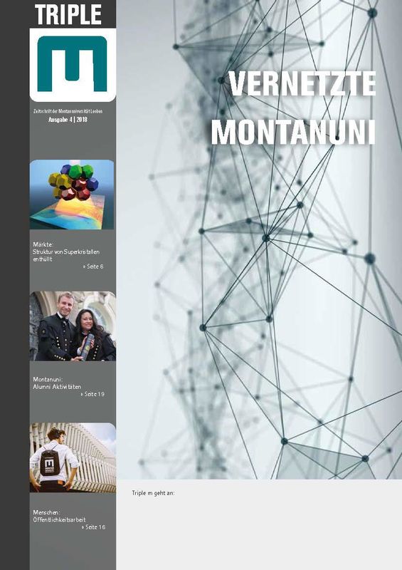 Cover of the book 'Triple M - Zeitschrift der Montanuniversität Leoben, Volume 4|2018'