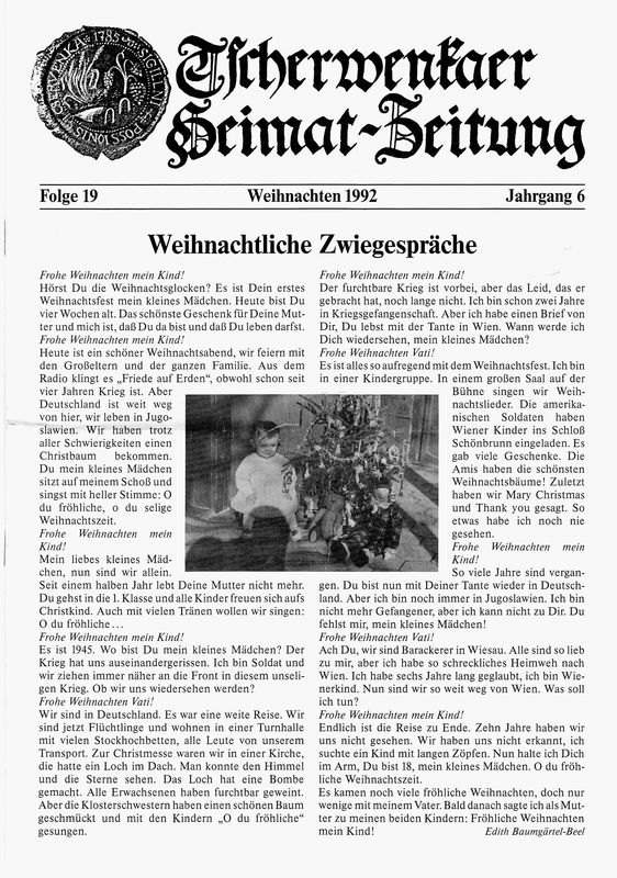 Bucheinband von 'Tscherwenkaer Heimat-Zeitung - Weihnachtliche Zwiegespräche, Band 19'