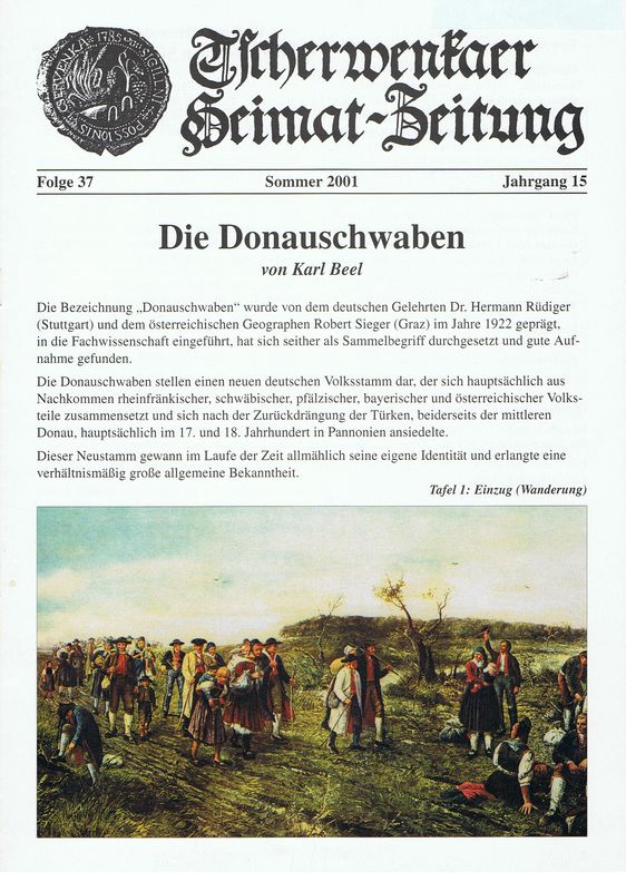 Cover of the book 'Tscherwenkaer Heimat-Zeitung - Die Donauschwaben, Volume 37'