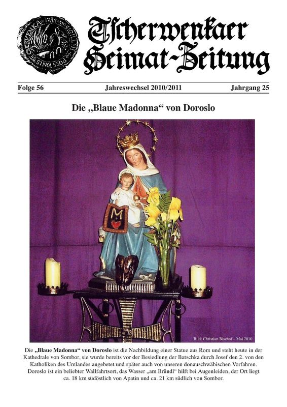 Bucheinband von 'Tscherwenkaer Heimat-Zeitung - Die „Blaue Madonna“ von Doroslo, Band 56'