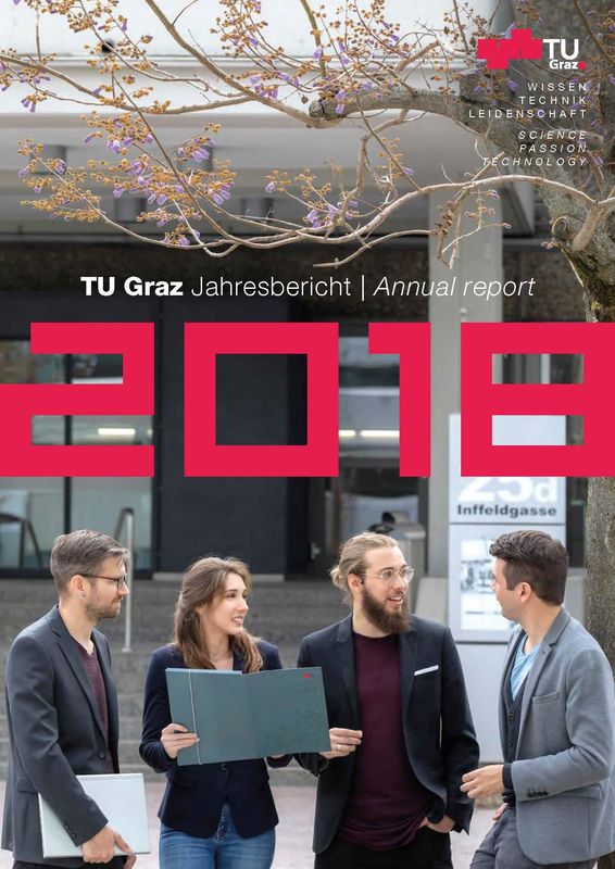 Bucheinband von 'TU Graz 2018 - Jahresbericht'