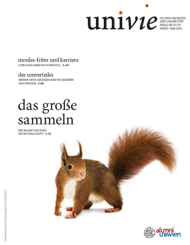 Bucheinband von 'univie - Alumni-Magazin der Universität Wien, Band 01/14'