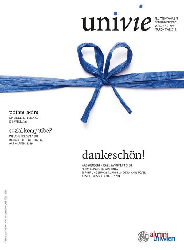 Cover of the book 'univie - Alumni-Magazin der Universität Wien, Volume 01/19'