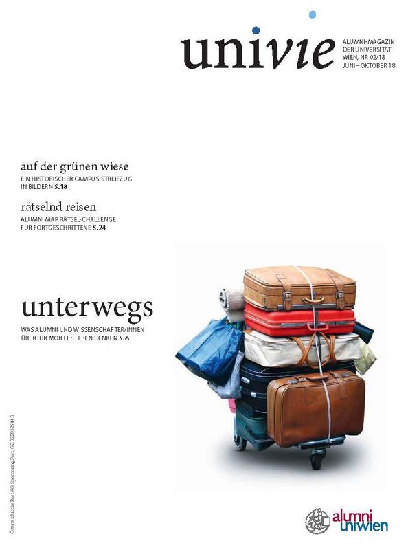 Bucheinband von 'univie - Alumni-Magazin der Universität Wien, Band 02/18'
