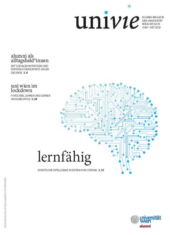 Bucheinband von 'univie - Alumni-Magazin der Universität Wien, Band 02/20'