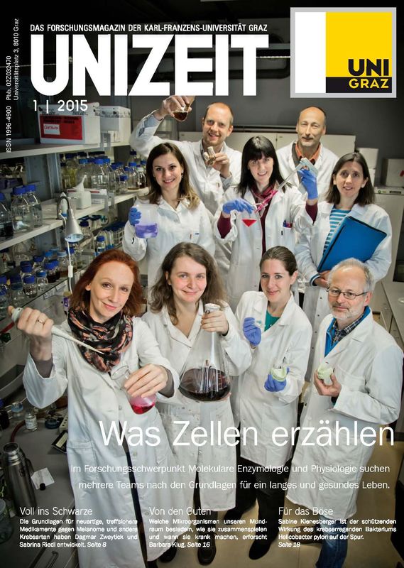 Cover of the book 'UNIZEIT  - Das Forschungsmagazin der Karl-Franzens-Universität Graz, Volume 1|2015'