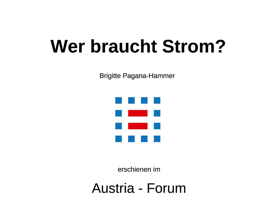 Cover of the book 'Wer braucht Strom?'