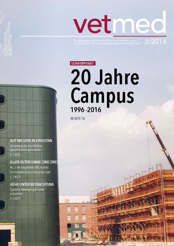 Cover of the book 'vetmed - Das Magazin der Veterinärmedizinischen Universität Wien und der Gesellschaft der Freunde der Veterinärmedizinischen Universität Wien, Volume 2/2016'