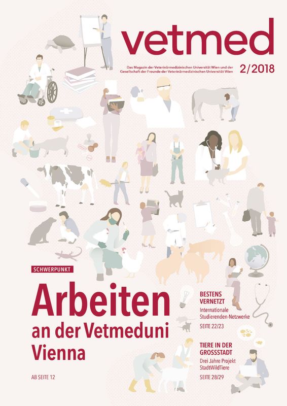 Cover of the book 'vetmed - Das Magazin der Veterinärmedizinischen Universität Wien und der Gesellschaft der Freunde der Veterinärmedizinischen Universität Wien, Volume 2/2018'