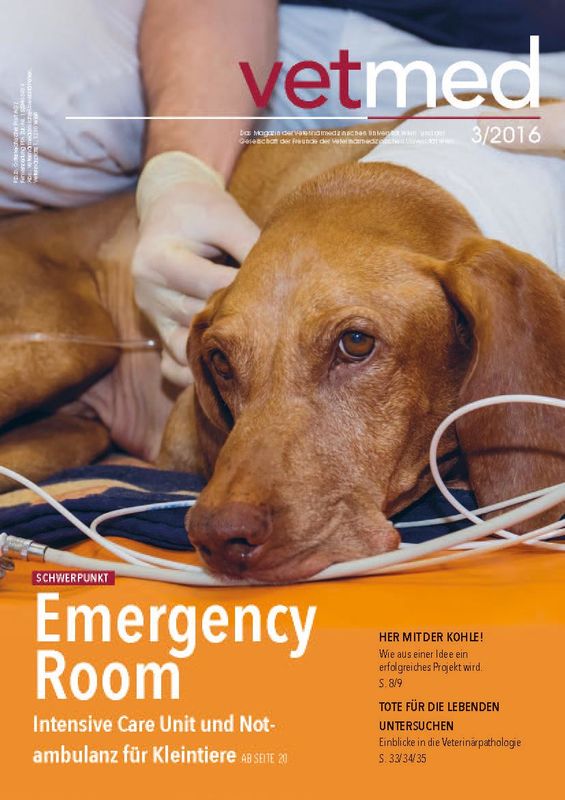 Bucheinband von 'vetmed - Das Magazin der Veterinärmedizinischen Universität Wien und der Gesellschaft der Freunde der Veterinärmedizinischen Universität Wien, Band 3/2016'