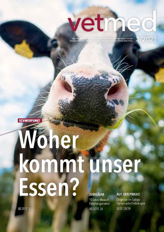 Bucheinband von 'vetmed - Das Magazin der Veterinärmedizinischen Universität Wien und der Gesellschaft der Freunde der Veterinärmedizinischen Universität Wien, Band 3/2021'