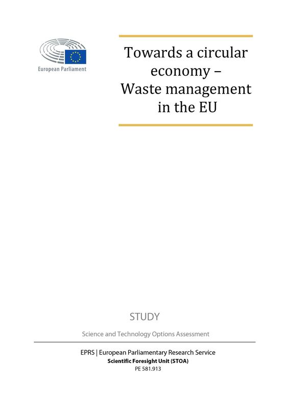 Cover of the book 'Towards a circular economy - Waste management in the EU'