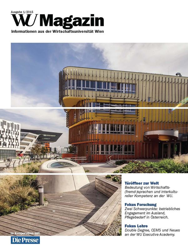 Cover of the book 'WU Magazin - Information aus der Wirtschaftsuniversität Wien, Volume 1/2015'