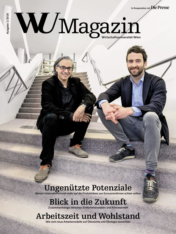 Cover of the book 'WU Magazin - Information aus der Wirtschaftsuniversität Wien, Volume 1/2016'