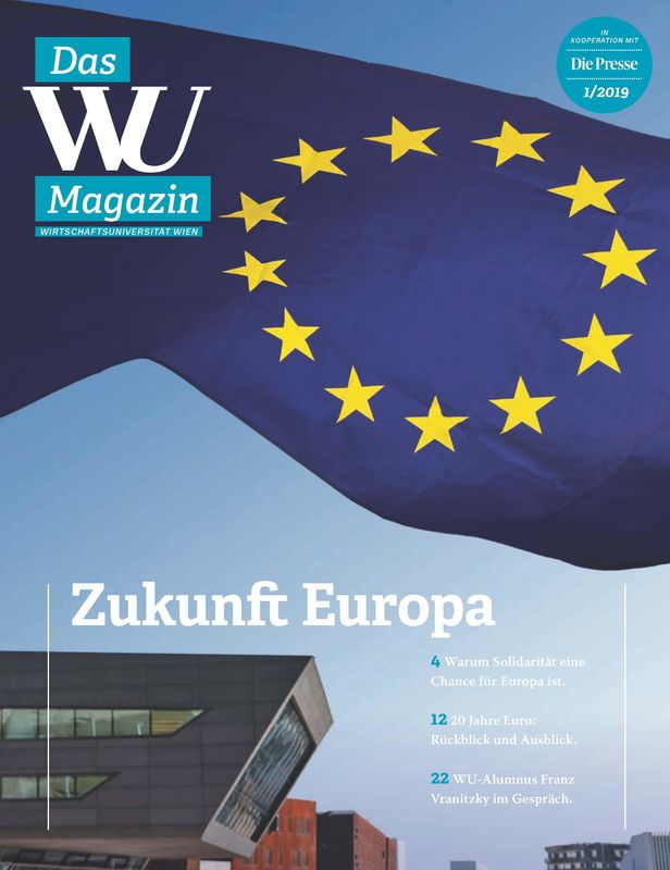 Cover of the book 'WU Magazin - Information aus der Wirtschaftsuniversität Wien, Volume 1/2019'