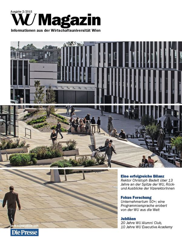 Cover of the book 'WU Magazin - Information aus der Wirtschaftsuniversität Wien, Volume 2/2015'