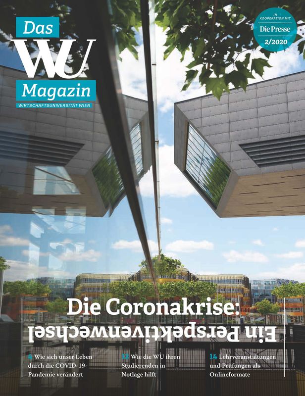 Cover of the book 'WU Magazin - Information aus der Wirtschaftsuniversität Wien, Volume 2/2020'