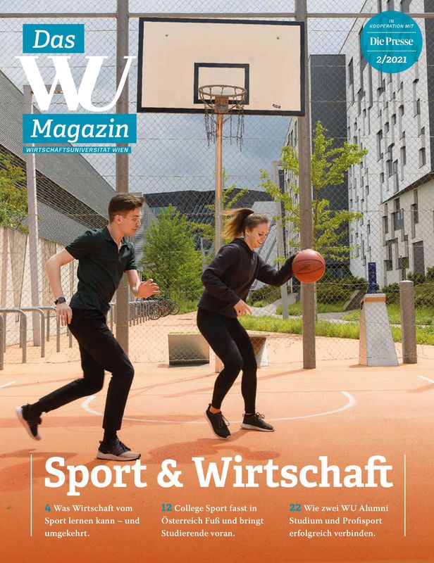 Cover of the book 'WU Magazin - Information aus der Wirtschaftsuniversität Wien, Volume 2/2021'