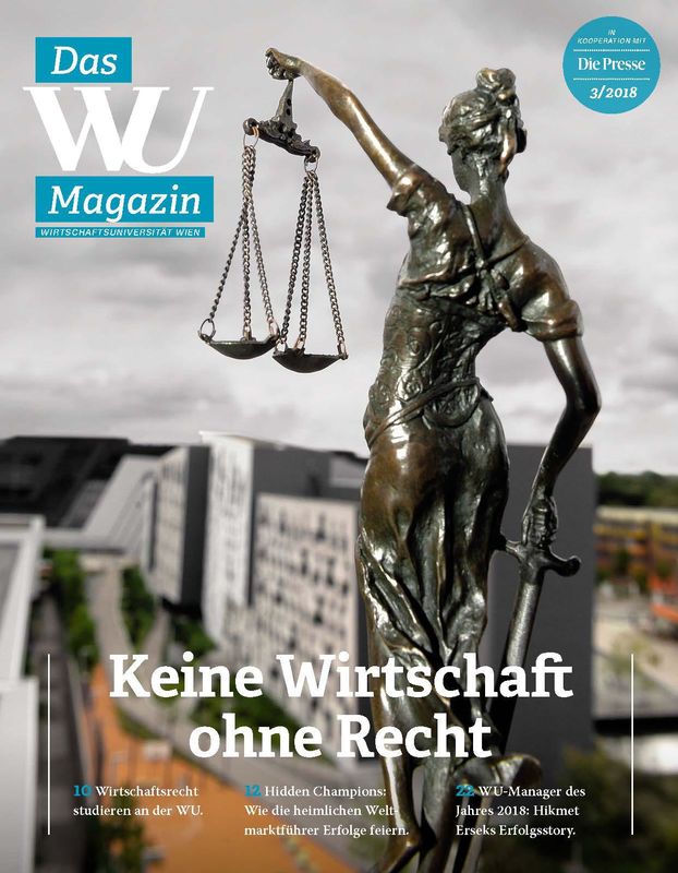 Cover of the book 'WU Magazin - Information aus der Wirtschaftsuniversität Wien, Volume 3/2018'