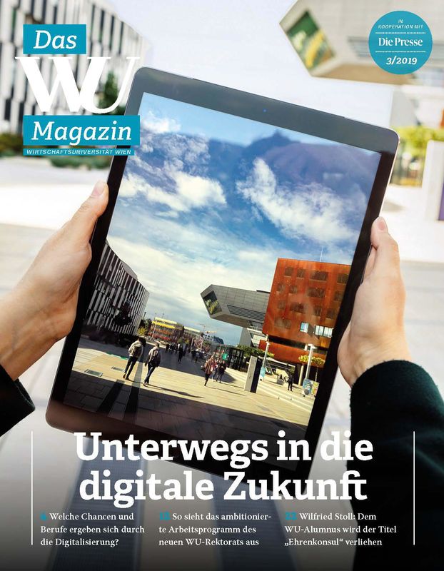 Cover of the book 'WU Magazin - Information aus der Wirtschaftsuniversität Wien, Volume 3/2019'