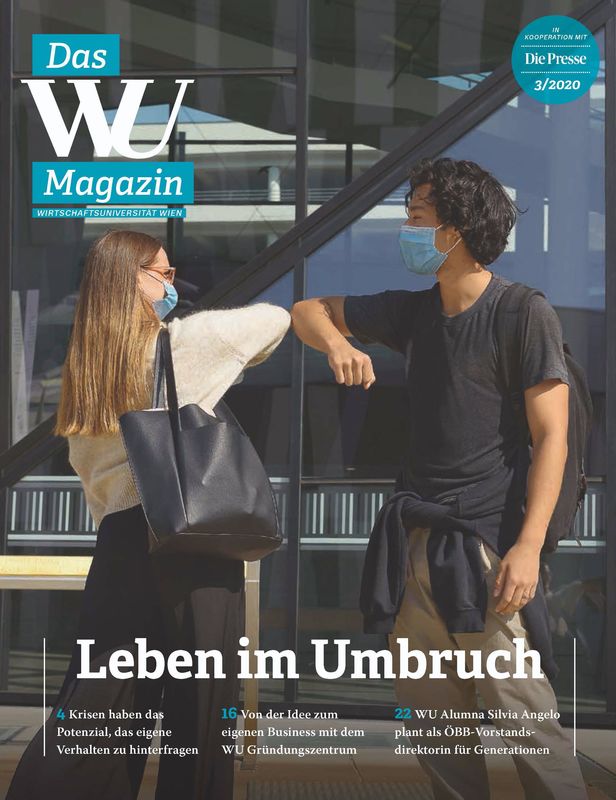 Bucheinband von 'WU Magazin - Information aus der Wirtschaftsuniversität Wien, Band 3/2020'