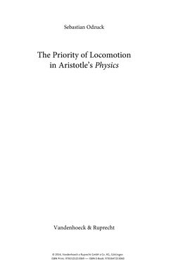 Bild der Seite - (000005) - in The Priority of Locomotion in Aristotle’s Physics