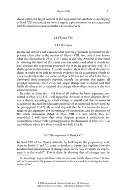 Bild der Seite - 31 - in The Priority of Locomotion in Aristotle’s Physics