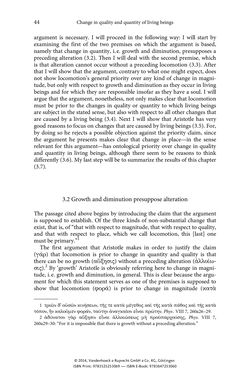 Bild der Seite - 44 - in The Priority of Locomotion in Aristotle’s Physics