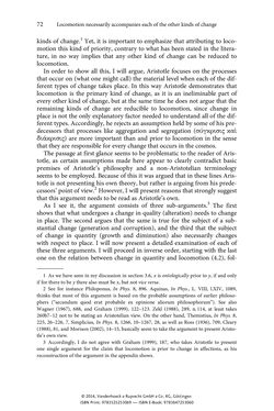 Bild der Seite - 72 - in The Priority of Locomotion in Aristotle’s Physics